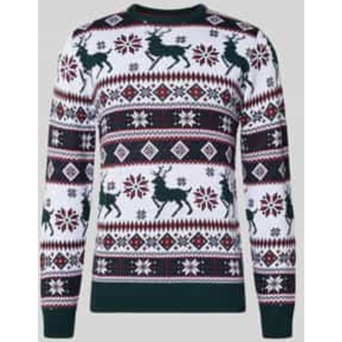 Gebreide pullover in all-over look