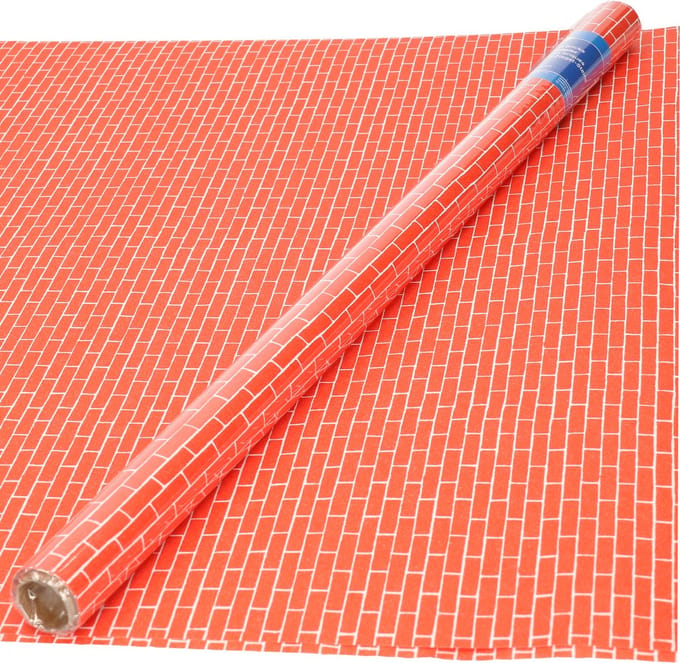Haza Original Knutselpapier Bakstenen - Knutselen voor 2+ jaar - 2 vellen 50x70 cm