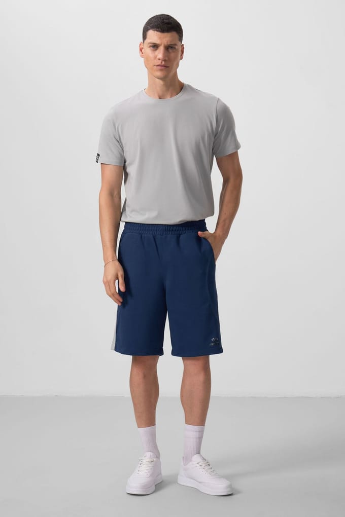 Overmaat Katoenmix Gebreide Shorts
