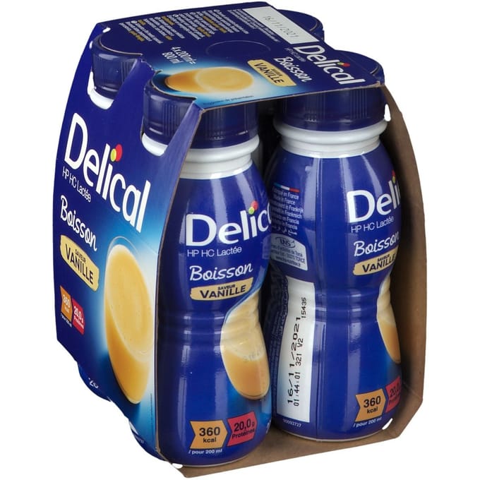Delical Melkdrank HP-HC Vanille 360kcal 4x200 Vloeistof