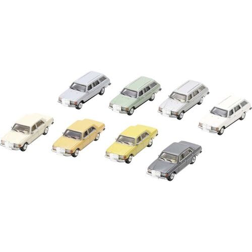 Mercedes Benz E (W123) set (4x Sedan & 4x station wagon)