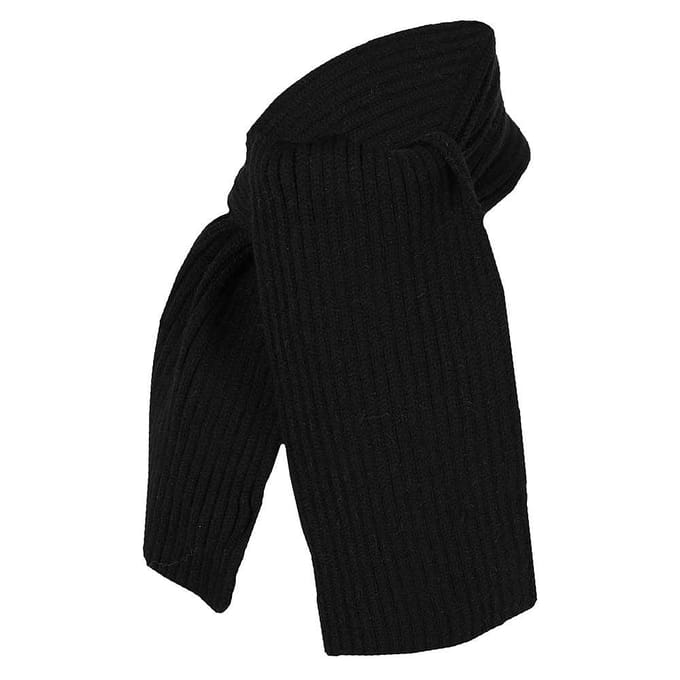 Baby Sjaal - Ribbed - One Size - Zwart / 1-2 Jaar