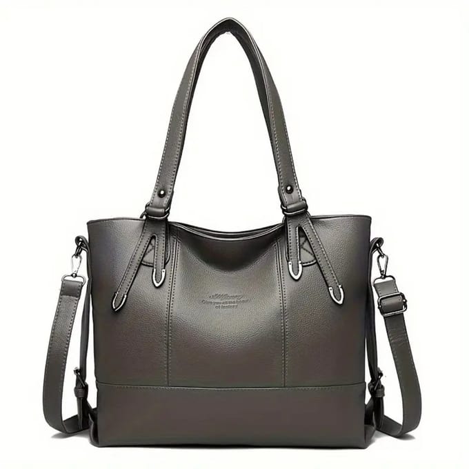 Nivard Handtas Dames - Schoudertas - School - Shopper - Schooltas - Werktas - Grijs