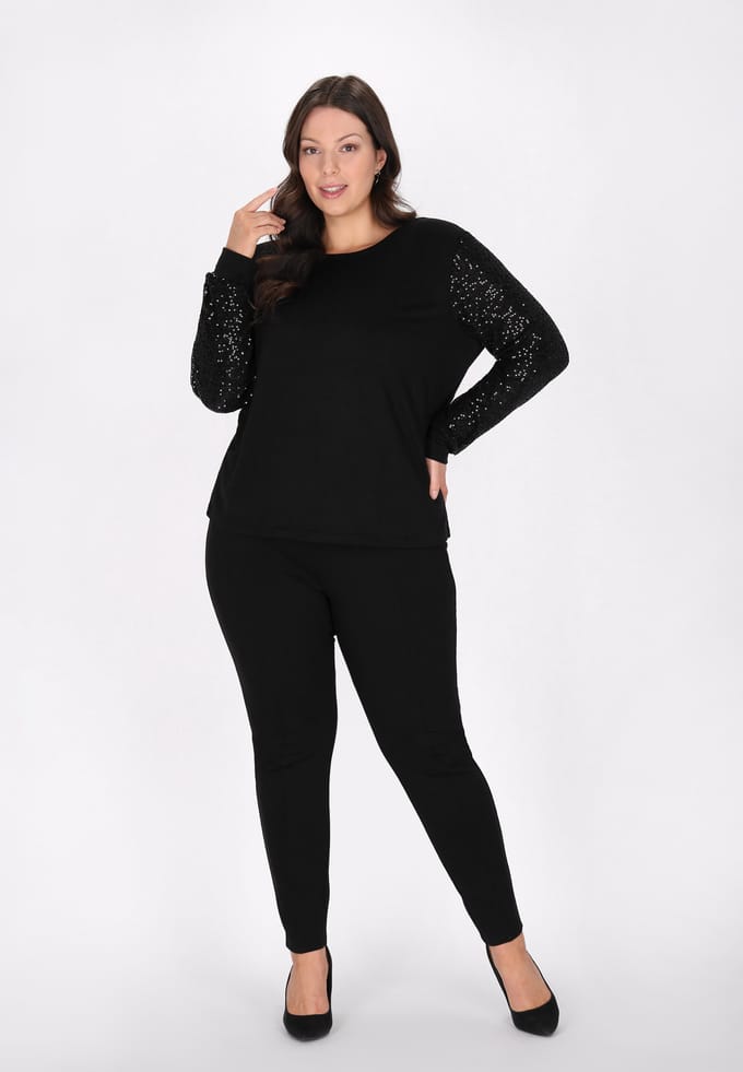 usha Grote maat blouse vrouwen zwart