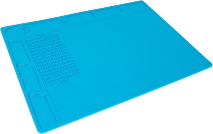 Velleman Silicone soldeermat, 350 x 250 mm, blauw