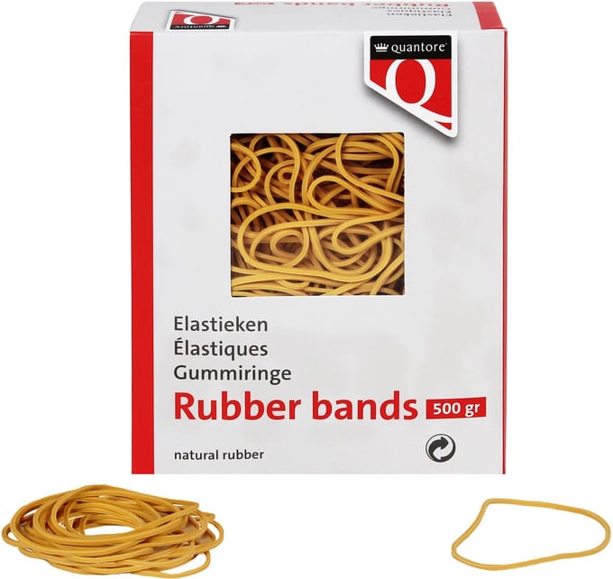 Elastiek Quantore 24 150x1 | 5x1mm 500gram | 10 stuks