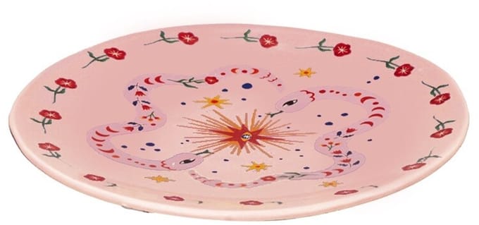 Decoratiebord floral 20cm