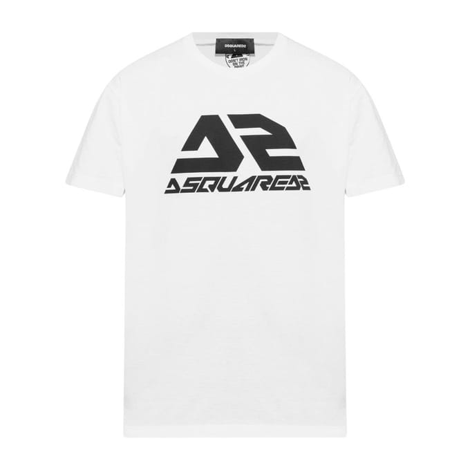 DSquared2 Heren Vet Logo Cool Fit T-shirt (Wit)