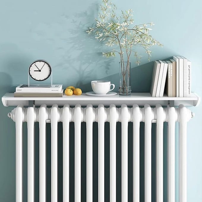 Radiator Plank - Verwarming Cover - Ruimte Besparen - Geen Installatie Nodig - 35-170cm Verstelbaar - Wit