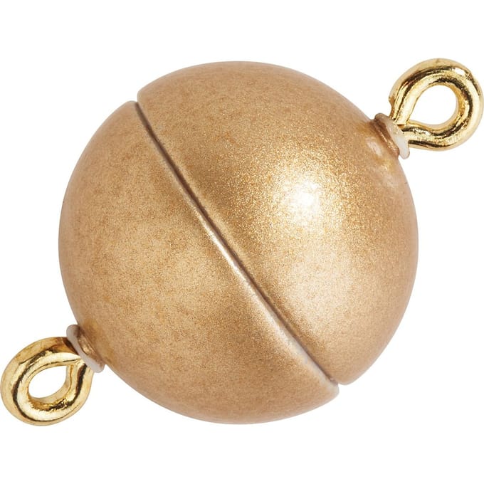 Vermogen magnetische sluiting, Ø 12mm - Goud