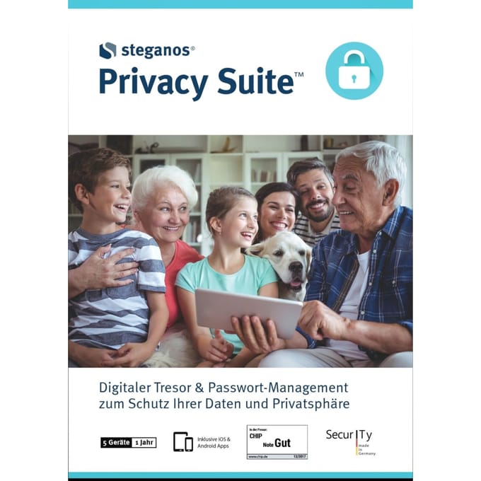 Steganos Privacy Suite 2026 5 Apparaten / 1 Jaar