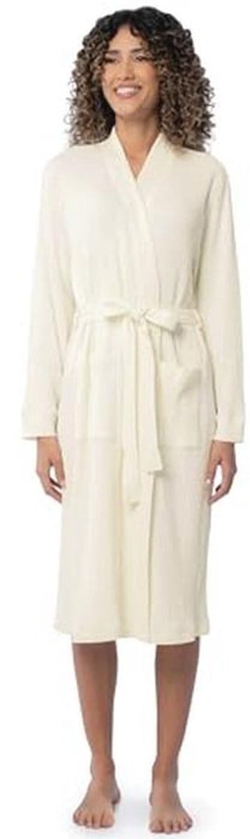 Lichte Wafelweefsel Kimono Badjas voor Dames
