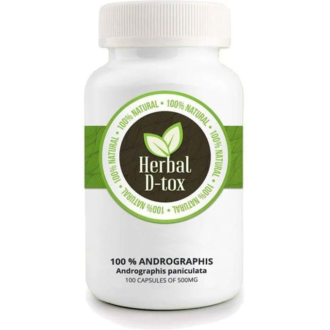 Kruiden D-tox Groene Chirette ~ Andrographis - 100 capsules x 500 mg