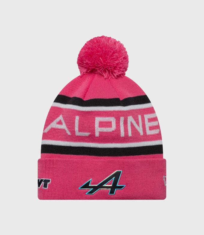 New Era Alpine Team Kit Pierre Gasly Cuff Knit Junior Pop Hat - Roze
