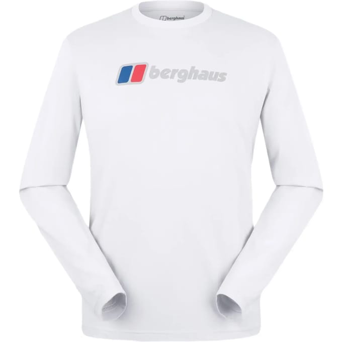 T-shirt met lange mouwen en groot logo Berghaus