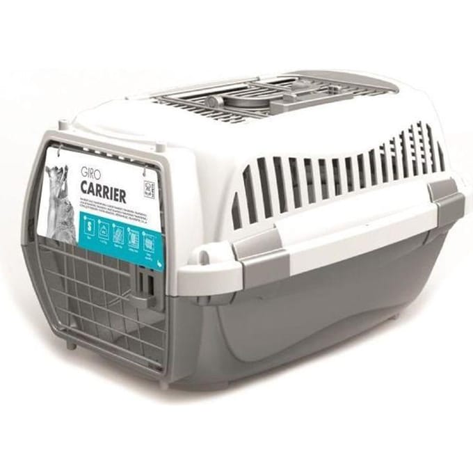 M-pets Hondenvervoersbox 57,2 X 36,5 X 32,8 Cm Wit/grijs