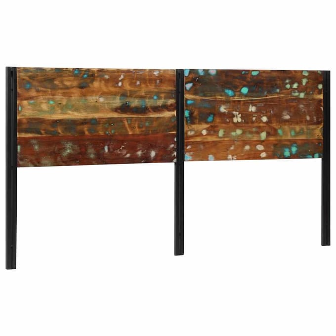 vidaXL - Hoofdeinde - 200 - cm - massief - gerecycled - en - ijzer