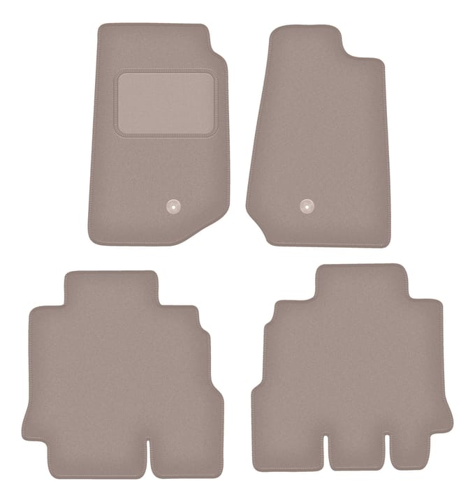 Beige velours vloermatten voor: Jeep Wrangler III JK off-road (2006-2017)