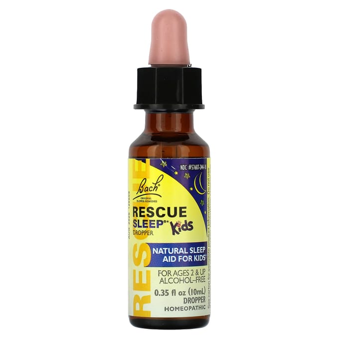 Bach, Kinderen, Rescue Sleep Druppelaar, Leeftijden 2+, Alcoholvrij, 0,35 fl oz (10 ml)