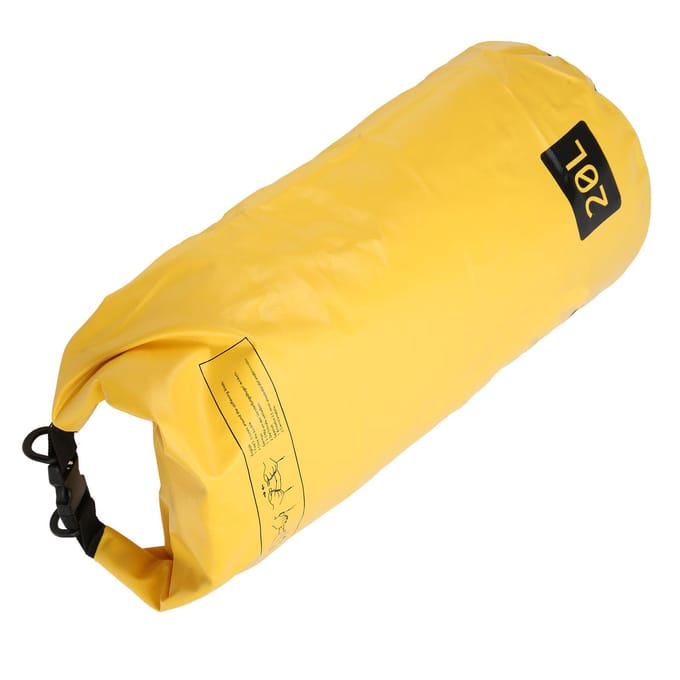 Sleepkabel Zandzak PVC Zandankerkit Waterdichte Droogzak Doklijn voor Kajak Kleine Boten 20L yellow