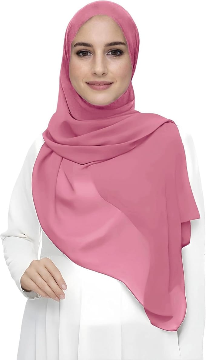 Chiffon Hijab Hoofd Sjaal Wrap Voor Moslim Vrouwen Lichtgewicht