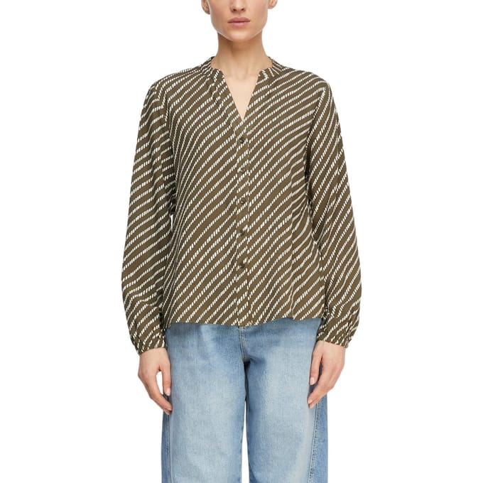 Comma Blouses Army Green Taglia: 46 | Maglie a manica lunga Outlet | Donna | Verde