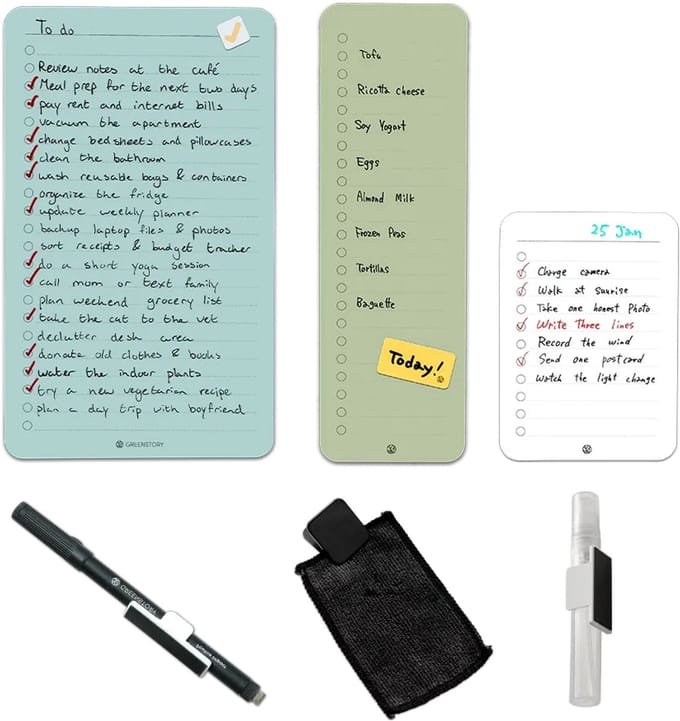 GreenStory - To Do package - Zelfklevend - Mix colors - Sticky Whiteboard
