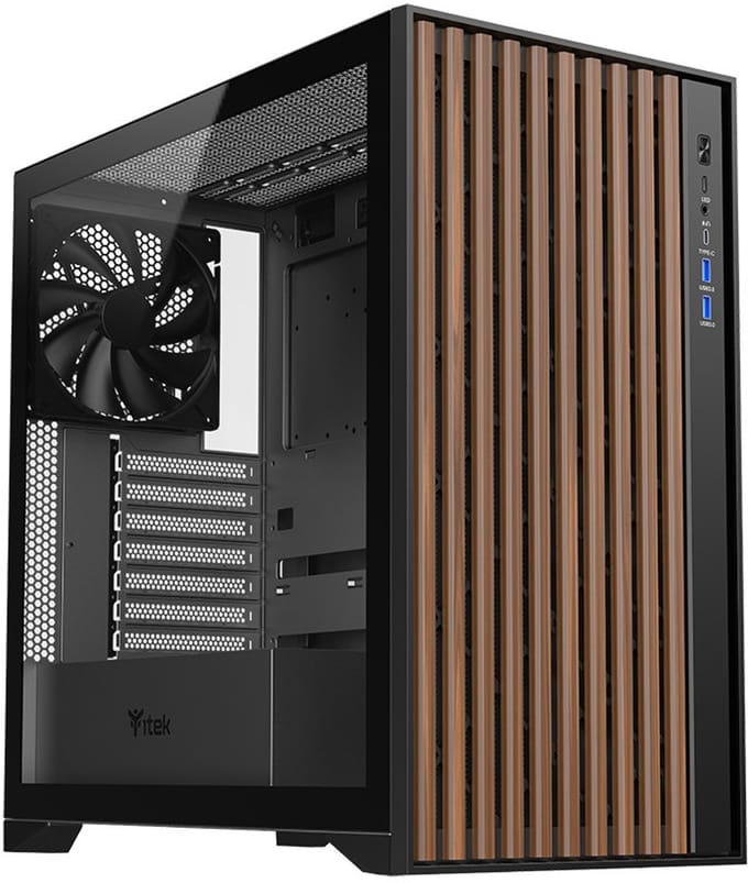 itek WOODY Tower Zwart