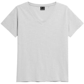 T-shirt Korte Mouw 4F SS23TTSHF582CHODNYJASNYSZARY