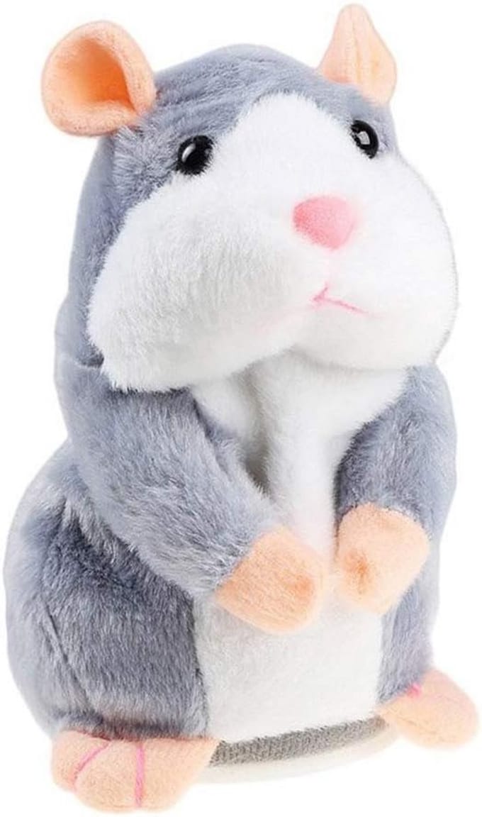Interactief Pratend Hamster Pluche Speelgoed - Neemt Op en Herhaalt Geluiden