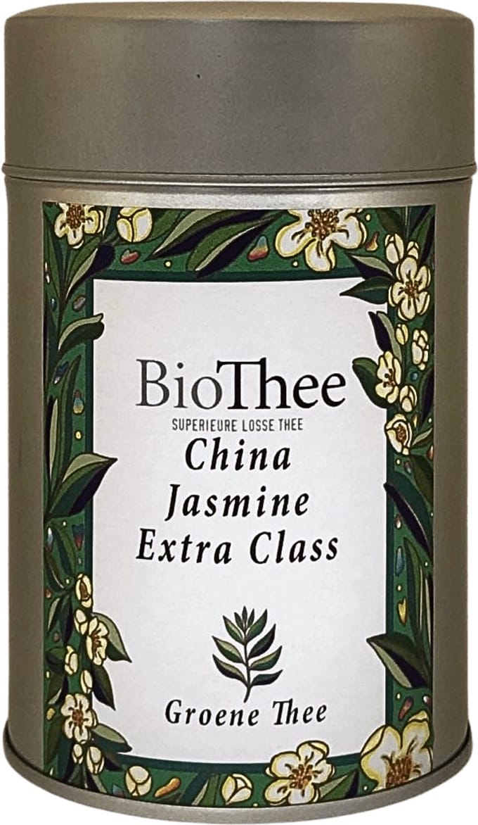 China Jasmin Extra Class (Bio) 100 gr. premium biologische thee in busje