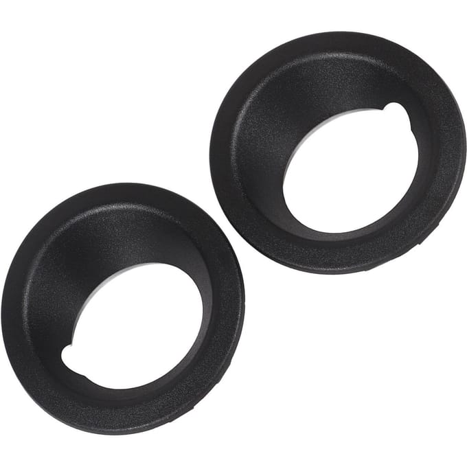 2 STUKS Voorbumper Mistlamp Ring Cover 51113400912 Zwart Vervanging voor X3 E83 2004‑2006 black