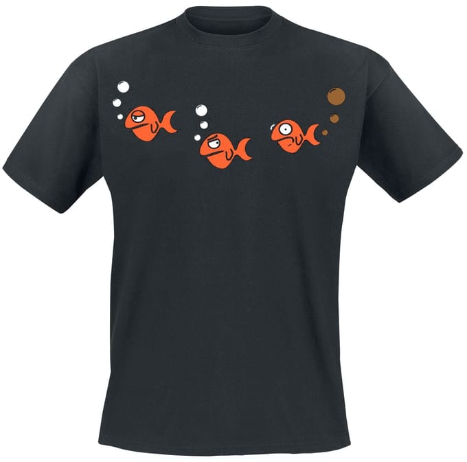 Tierisch - Fun T-shirt - Ooops! - S tot L - voor Mannen - zwart