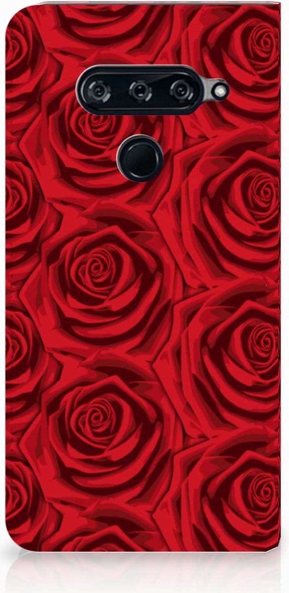 LG V40 Thinq Smart Cover Red Roses