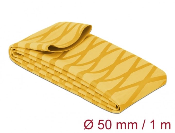 Delock 19610 Krimpkous Geel 50 mm Krimpverhouding:2:1 1 stuk(s)