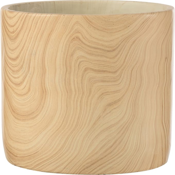 J-Line bloempot Bos - cement - beige - extra large - Ø 21.5 cm
