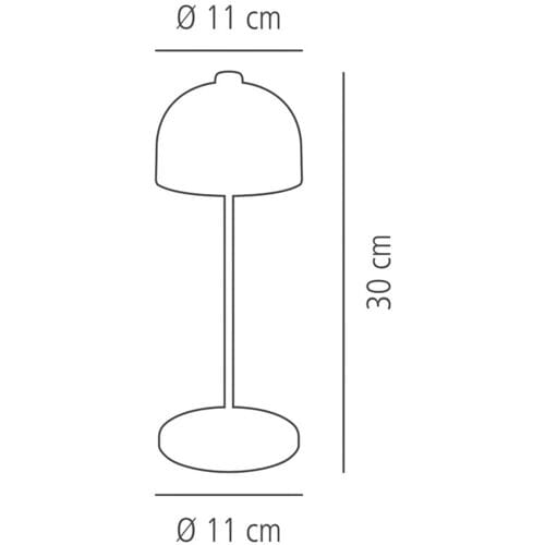 GGM Gastro Tischleuchte - JOSEF - dimmbar in 3 Stufen - Ø 110mm - Champagner