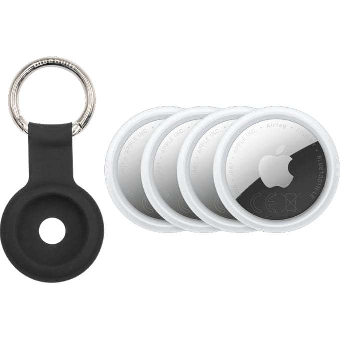 Apple AirTag 2 (4-Pack) + BlueBuilt Apple AirTag Sleutelhanger