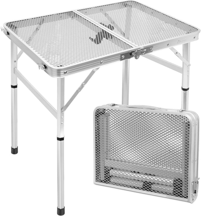 Inklapbare Campingtafel - Lichtgewicht en Verstelbaar voor Picknicks en Barbecues