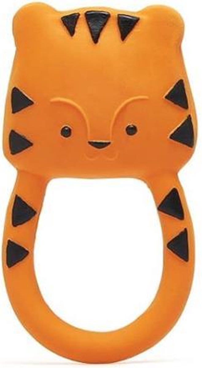 Lanco rubberen bijtring - Nalu de Tijger - oranje