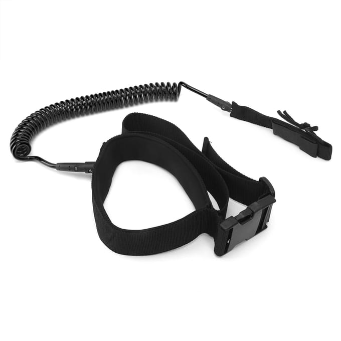 Surfplank Leash TPU Heliciform Comfortabel Hoogelastisch Surfen Veiligheid Tractietouw(Zwart )
