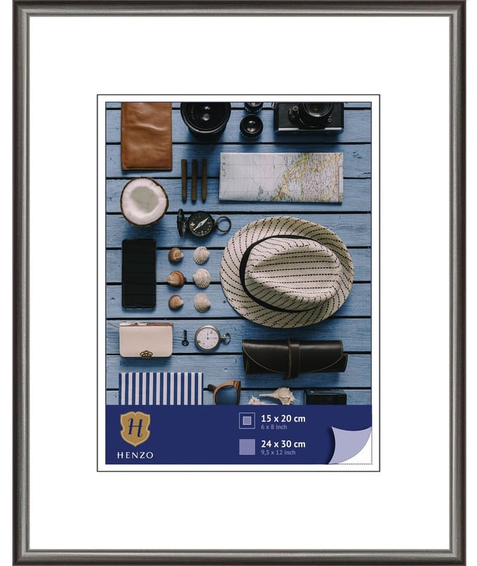 Fotolijst - Henzo - Napoli - Fotomaat 24x30 cm - Grijs