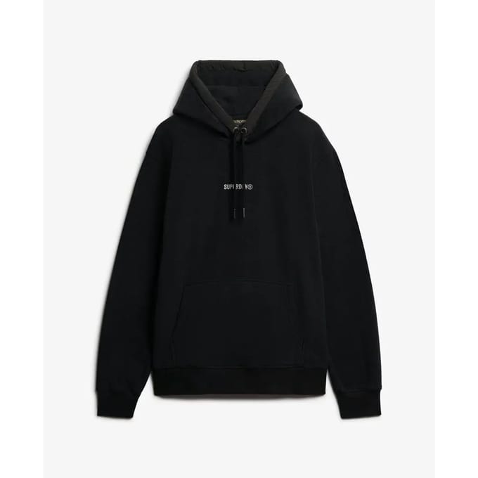 Superdry Micro Logo Fleece Hoodie Heren - Maat S