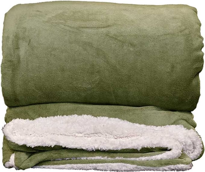 D- Unique Living | Lars XL plaid 220x240cm oil green