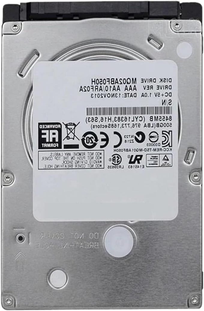 Interne Harde Schijf - Opslag voor Laptop - Extra Geheugen - Snelle Dataoverdracht - 500 GB - Zilver