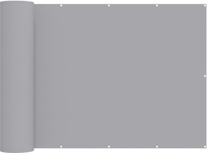vidaXL - Balkon - Privacy - Scherm - 150 - x - 400 - cm - Polyester - Lichtgrijs