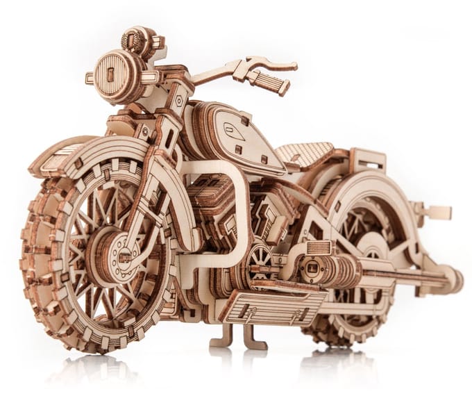 Houten 3D Puzzel Motor Comanche - Model Bouwpakket voor Kinderen & Volwassenen