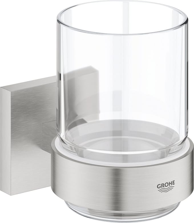 GROHE Start Cube Glas met houder - supersteel (RVS look) 41097DC0