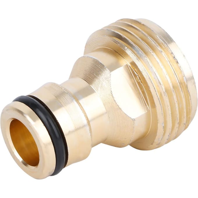 3/4 aluminium snelkoppeling slangaansluiting waterleidingadapter voor thuis tuin beige