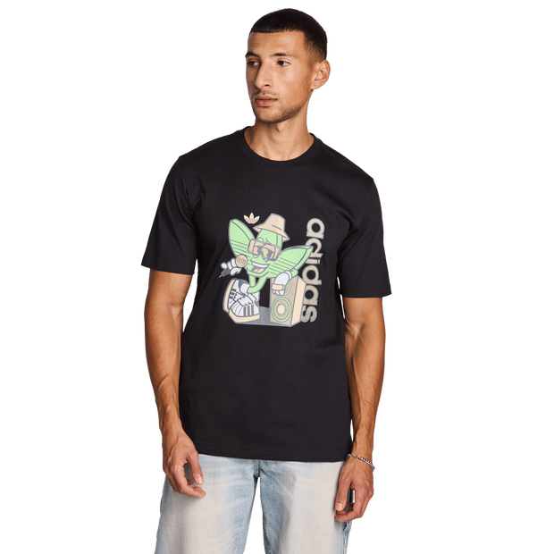 Adidas Graphics T-shirts Heren - Zwart - Maat M